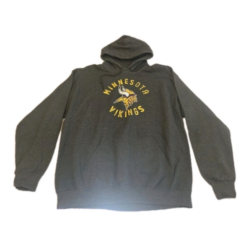 NWT Minnesota Vikings Hoodie  Team Apparel Fleece Pullover Size L